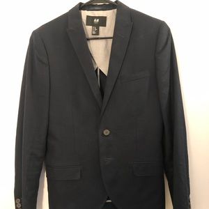 Navy H&M peak lapel blazer